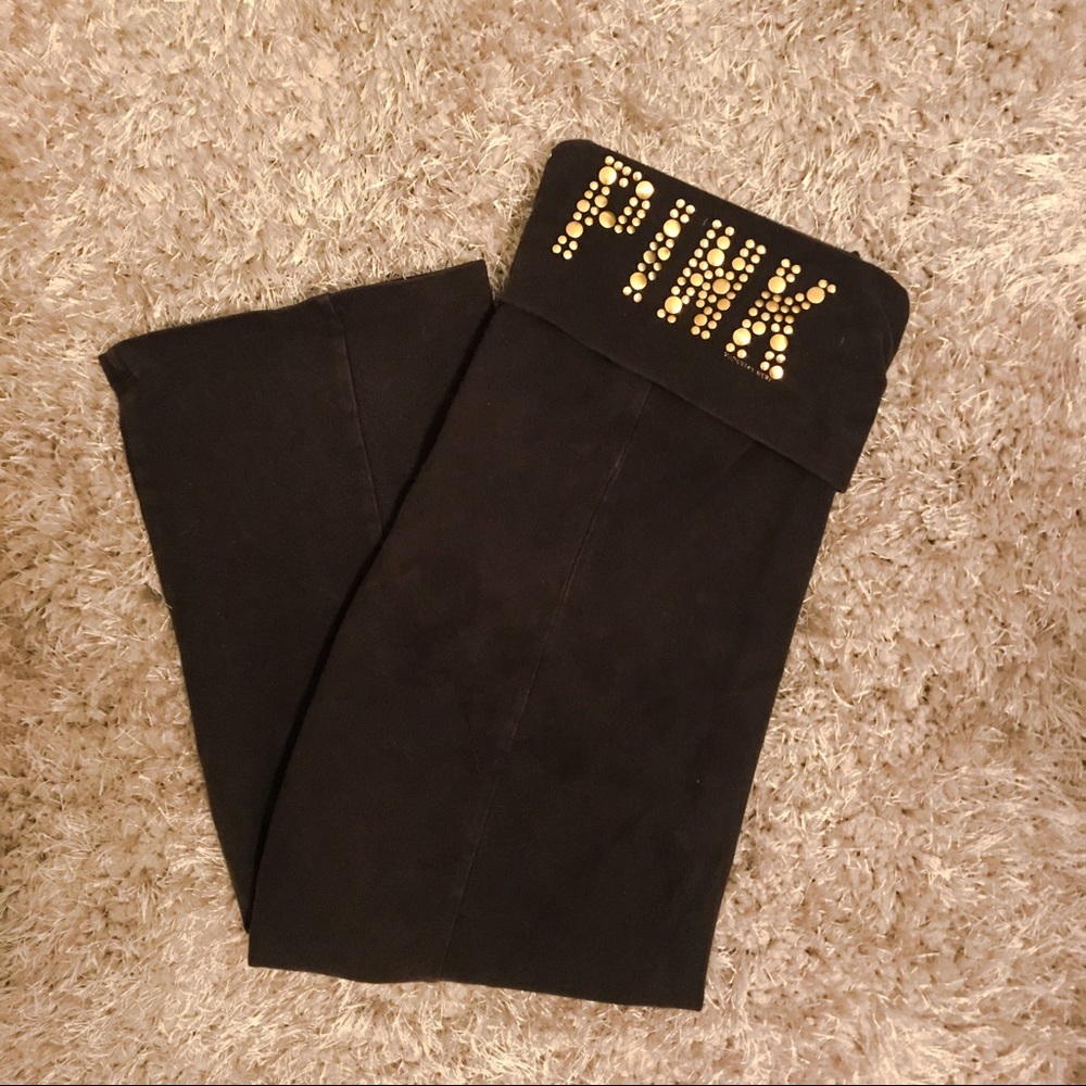 VS PINK CROPPED YOGA PANTS